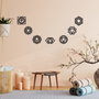 Wallity Simbolo-1 Accesorio Decorativo de Pared de Metal Negro
